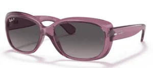 Ray-Ban RB4101 JACKIE OHH, color 6591M3 · Transparente violeta