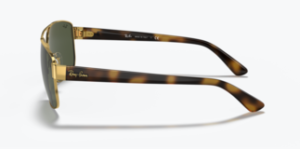 Patillas originales Ray-Ban RB3663, color 001/31 · Oro arista