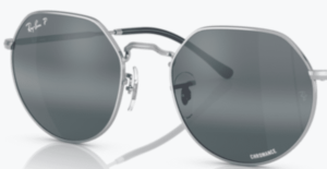 Lentes originales Ray-Ban RB3565 Jack, color G6 · Polarizado transparente degradado azul oscuro