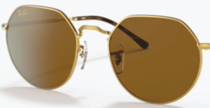 Lentes originales Ray-Ban RB3565 Jack, color 33 · Marrón uniforme