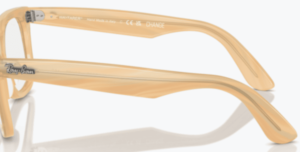 Patillas originales Ray-Ban RB4340V Vista, color 8039 · Rayado azul habana
