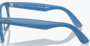 Patillas originales Ray-Ban RB4340V Vista, color 8018 · Transparente beige