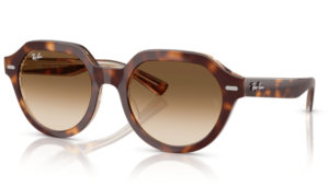 Lentes originales Ray-Ban RB4399 Gina, color 51 · Marrón claro degradado