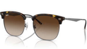 Lentes originales Ray-Ban RB4418D, color 13 · Marrón degradado · plástico