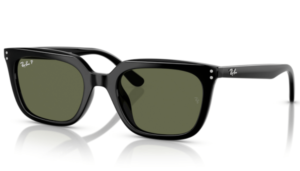 Lentes originales Ray-Ban RB4439D, color 9A · Verde polarizado · plástico