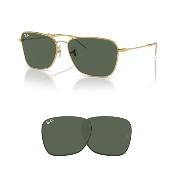 Cristales Ray-Ban RB0102S Caravan Reverse originales