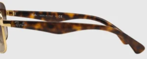 Patillas originales Ray-Ban RB3516, color 001/13 · Arista oro