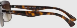Patillas originales Ray-Ban RB3516, color 004/13 · Gunmetal