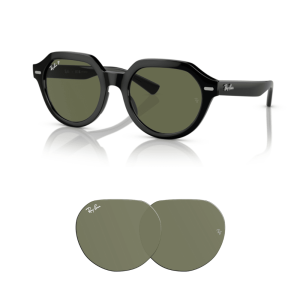 Lentes originales Ray-Ban RB4399 Gina, color 58 · Verde polarizado