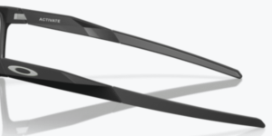 Patillas originales Oakley OO8173 Activate, color 10 · Negro satinado