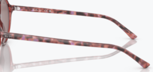 Patillas originales Ray-Ban RB2195 Thalia, color 6637 · Transparente rosa
