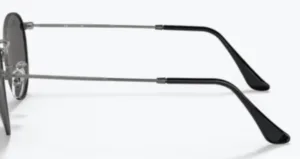Patillas originales Ray-Ban RB3447 Round Metal, color 9229 · Gunmetal