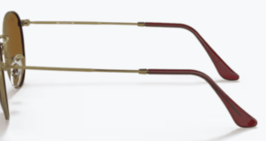 Patillas originales Ray-Ban RB3447 Round Metal, color 9228 · Antique oro
