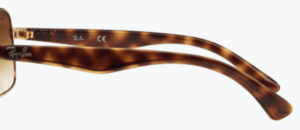 Patillas originales Ray-Ban RB3483, color 001 · Arista