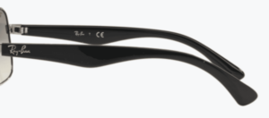 Patillas originales Ray-Ban RB3483, color 003 · Plata