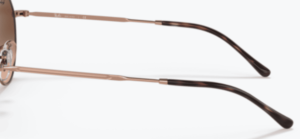 Patillas originales Ray-Ban RB3565 Jack, color 9035 · Cobre