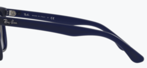 Patillas originales Ray-Ban RB4184, color 895/96 · Azul mate