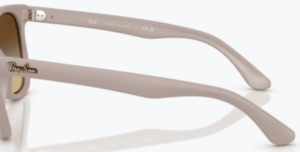 Patillas originales Ray-Ban RB4184, color 886/85 · Mate beige