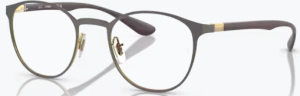 Patillas originales Ray-Ban RB6355, color 3158 · Gris oscuro sobre oro