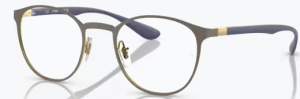 Patillas originales Ray-Ban RB6355, color 3159 · Marrón sobre oro