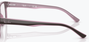 Patillas originales Ray-Ban RB5268, color 2126 · Marrón/rosa