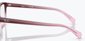 Patillas originales Ray-Ban RB5362 Vista, color 8311 · Rojo & rosa