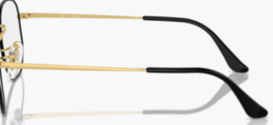 Patillas originales Ray-Ban RB6448 Vista, color 3175 · Negro sobre oro
