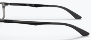 Patillas originales Ray-Ban RB7017, color 5943 · Transparente