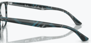 Patillas originales Ray-Ban RB7159 Vista, color 8394 · Transparente fantasy azul & gris