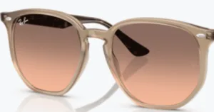 Cristales originales Ray-Ban RB4306, color 46 · Rosa degradado gris · plástico