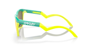 Patillas originales Oakley OO9289 Frogskins Hybrid, color 02 · Celeste/ tennis ball amarillo