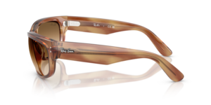 Patillas originales Ray-Ban RB2289 Mega Balorama, color 1403 · Rayado marrón
