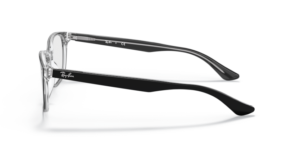 Patillas originales Ray-Ban RB5375  , color 2034 · Negro sobre transparente