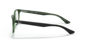 Patillas originales Ray-Ban RB5375  , color 2383 · Habana sobre verde
