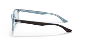 Patillas originales Ray-Ban RB5375  , color 5883 · Habana sobre azul claro