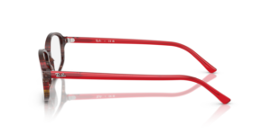 Patillas originales Ray-Ban RB5432   Sam, color 8396 · Transparente shade fantasy rojo