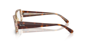 Patillas originales Ray-Ban RB5434  , color 8402 · Habana claro sobre multicolour