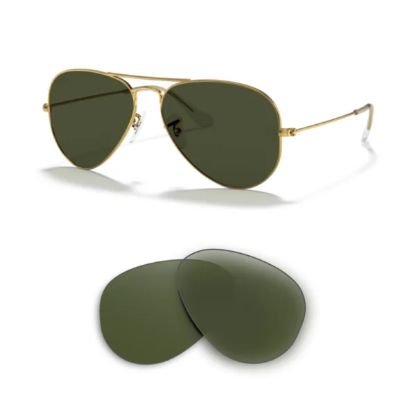 Lentes / Cristales Compatibles Ray-Ban 3025 Aviator Large Metal