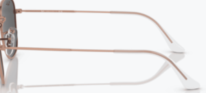 Patillas originales Ray-Ban RB3857 Frank, color 9202 · Rosa oro