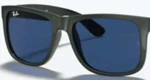 Lentes originales Ray-Ban RB4165 Justin, color 80 · Azul oscuro · plástico