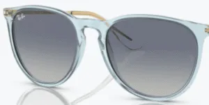 Lentes originales Ray-Ban RB4171 Erika, color 4L · Azul degradado · plástico
