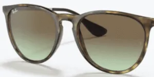Lentes originales Ray-Ban RB4171 Erika, color E8 · Marrón degraded verde · plástico