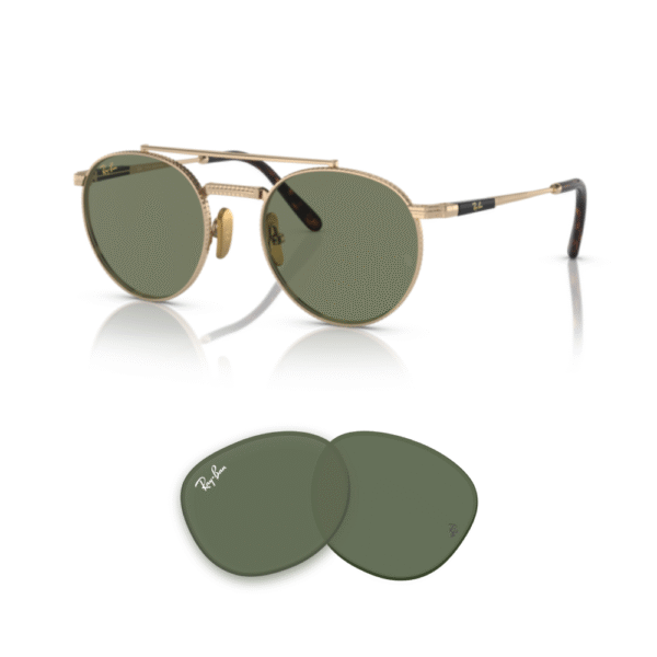 Cristales Ray-Ban RB8237 Round II Titanium originales