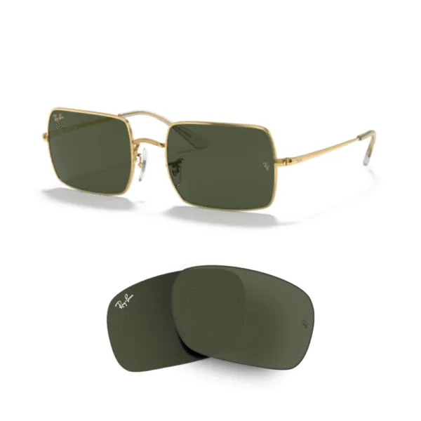 Cristales Ray-Ban 1969 RECTANGLE Originales