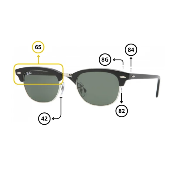 Piezas Repuesto Ray-Ban 2156