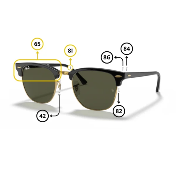 Piezas Repuesto Ray-Ban 3016 Clubmaster