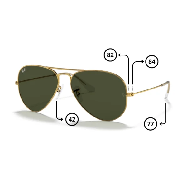 Piezas de Repuesto Ray-Ban 3025 Aviator Originales