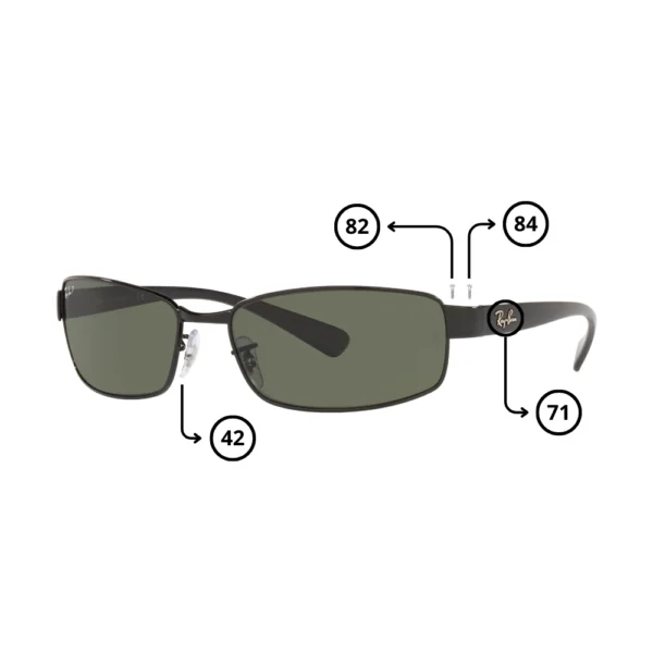 Piezas Repuesto Ray-Ban 3364