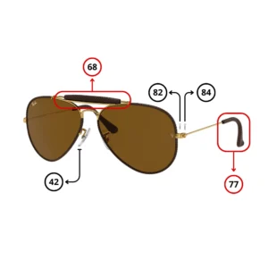 Piezas de Repuesto Ray-Ban 3422Q Originales.