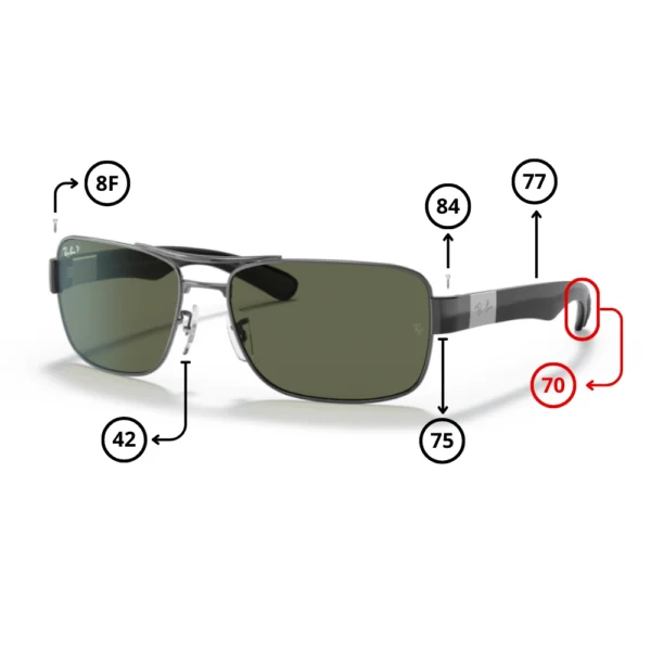 Piezas de Repuesto Ray-Ban 3522 Originales